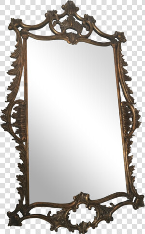 Svg Black And White Stock Large Gold Mirror Chairish   Cartoon Mirror Transparent  HD Png Download