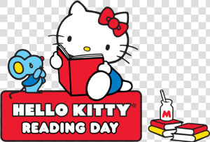 Hello Kitty Online Hello Kitty  Hello Fall Reading   Hello Kitty Reading Book  HD Png Download