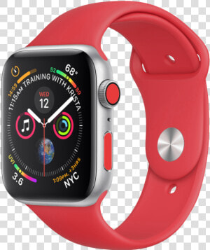 Apple Watch Sport Band 44mm Red  HD Png Download