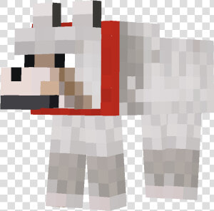 Minecraft Wolf With Blue Collar   Png Download   Minecraft Tamed Wolf Collar  Transparent Png