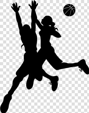 Free Girl Basketball Player Silhouette Png   Streetball  Transparent Png