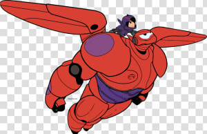 Transparent Fly Clipart   Baymax And Hiro Flying  HD Png Download