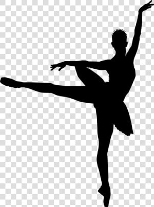 Standing performing Arts balance   Silhouette Ballet Dancers Png  Transparent Png