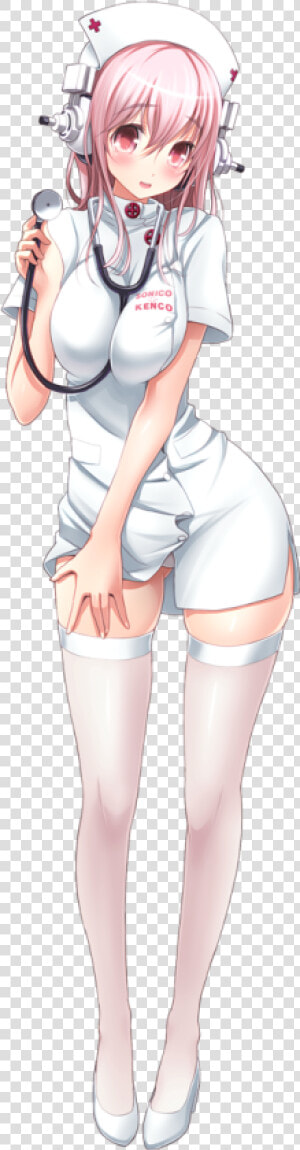 Super Sonico Sexy Nurse  HD Png Download