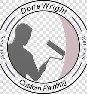 Donewright Custom Painting Logo   Painters Man Png  Transparent Png