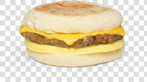 Transparent American Cheese Png   Sausage Egg And Cheese Muffin  Png Download