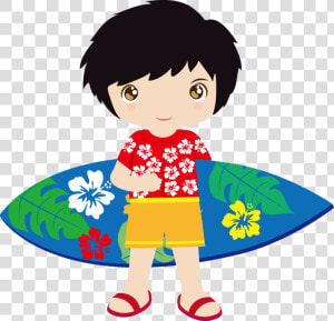 Surfing Clipart Pool Party   Hawaiian Boy Clipart  HD Png Download