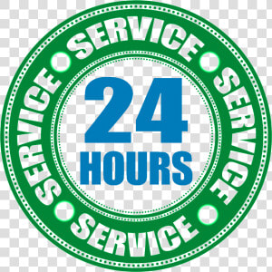 24 Hours Service Logo Png  Transparent Png