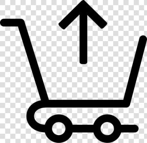 Arrow  Buy  Cart  Sell  Shopping  Shopping Cart  Up   Sell In Sell Out Icon  HD Png Download