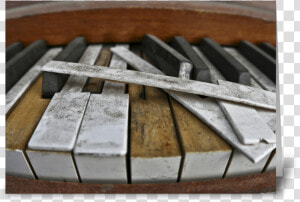 Broken Piano Keys Greeting Card   Plank  HD Png Download