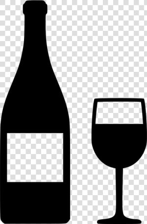 Wine Bottle Glass   Wine Bottle Svg Free  HD Png Download