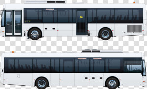 Transparent Bus Vector Png   Side View Of Bus Transparent  Png Download