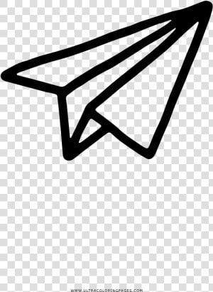 Paper Plane Coloring Page   Send Email Icon Png  Transparent Png