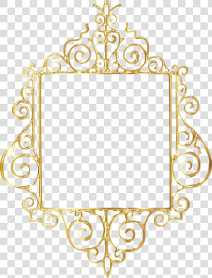 Gold  Flourish  Frame  Vintage  Border  Retro  Old   Circle  HD Png Download