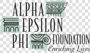 Aephi Foundation W Tagline   Alpha Epsilon Phi  HD Png Download