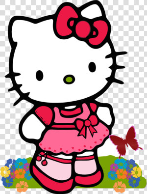 Hello Kitty Free Clip Art On Clipart Transparent Png   Cartoon Character Hello Kitty  Png Download