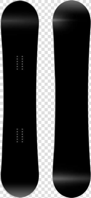 Blank Canvas Snowboard   Black and white  HD Png Download