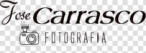 Logo Carrasco Fotografía Con Dibujo De Cámara De Fotos   Calligraphy  HD Png Download