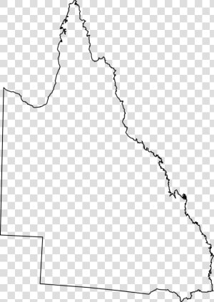 Outline Map Of Queensland  HD Png Download