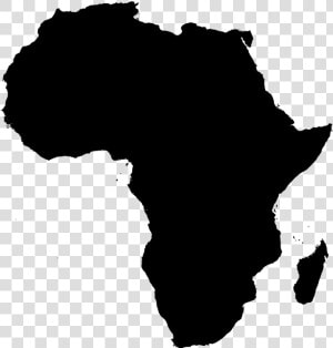 South Africa Blank Map Clip Art   Africa Map Solid Color  HD Png Download