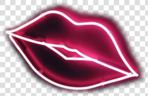  neon  lips  kiss   Neon Lips Png  Transparent Png