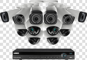 2k Ip Camera Security System With 16 channel Nvr  140ft   16 Cameras Security System  HD Png Download