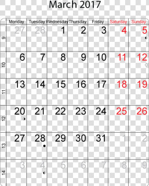 Transparent March Calendar Png   2006 Calendar  Png Download