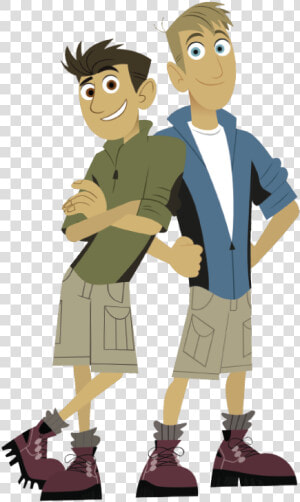 Wild Kratts Martin And Chris  HD Png Download