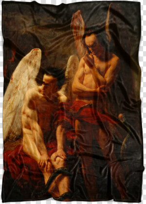 Fallen Angels Paradise Lost Lucifer Satan Beelzebub   Fallen Angel Oil Painting  HD Png Download