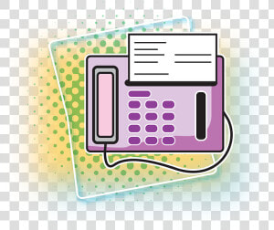 Telefone  Communication  Telephone  Call  Connection   Cartoon Fax Machine  HD Png Download