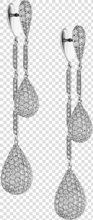 18k Diamond Dangling Front Back Earrings   Earrings  HD Png Download