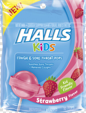 Halls Cough Drop Suckers  HD Png Download