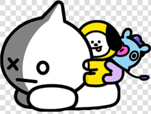 •van  Chimmy  Mang Sticker• sorry The Cutout Is Messy   Bt21 Chimmy And Van  HD Png Download