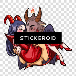 Satanic Demonic Демонический   Telegram Stickers Miss Devil  HD Png Download