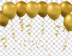 Gold Ballon Png   Transparent Background Gold Balloons Png  Png Download