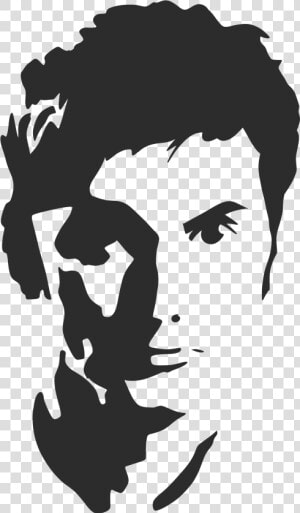 Kurt Cobain Silhouette By Anikavandermeulen   Dr Who David Tennant Silhouette  HD Png Download