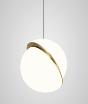 Crescent Light Pendant Lamp   Lampshade  HD Png Download