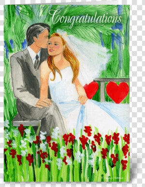 Wedding Congratulations Romantic Couple Greeting Card   Love  HD Png Download