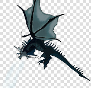 Mythical creature   Skyrim Frost Dragon Png  Transparent Png