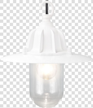 Cast Shade Lantern White Pendant   Ceiling Fixture  HD Png Download