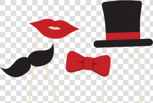 Red Bowtie Photobooth  HD Png Download