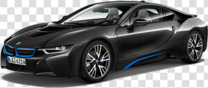 Bmw I8 Sports Car   2019 Bmw I8 Coupe Black  HD Png Download