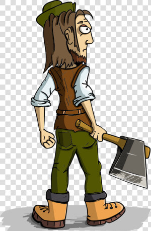 Cleaver   Cartoon Logger Png  Transparent Png