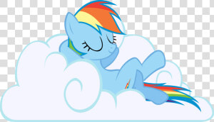 Artist Rainbowcrab Rainbow Dash Safe Simple   My Little Pony Rainbow Dash Cloud  HD Png Download