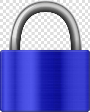 Blue Iron Padlock Png Clip Art  Transparent Png