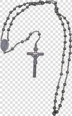 Vintage All Sterling Silver Rosary Crucifix Beads Medals   Rosary Png  Transparent Png