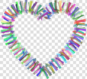 Colorful Hands Created Hearts   תעבירו את זה הלאה  HD Png Download