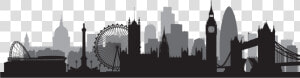 Vector Graphics Skyline Silhouette Stock Illustration   Printable London Skyline Silhouette  HD Png Download