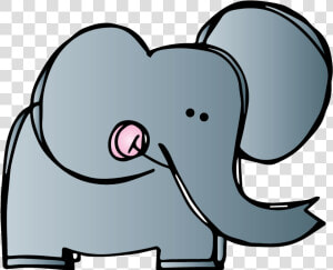 Elephants Clipart Name   Transparent Elephant Drawing  HD Png Download