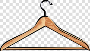 Vector Illustration Of Clothes Hanger Or Coat Hanger   Transparent Background Hanger Clipart  HD Png Download